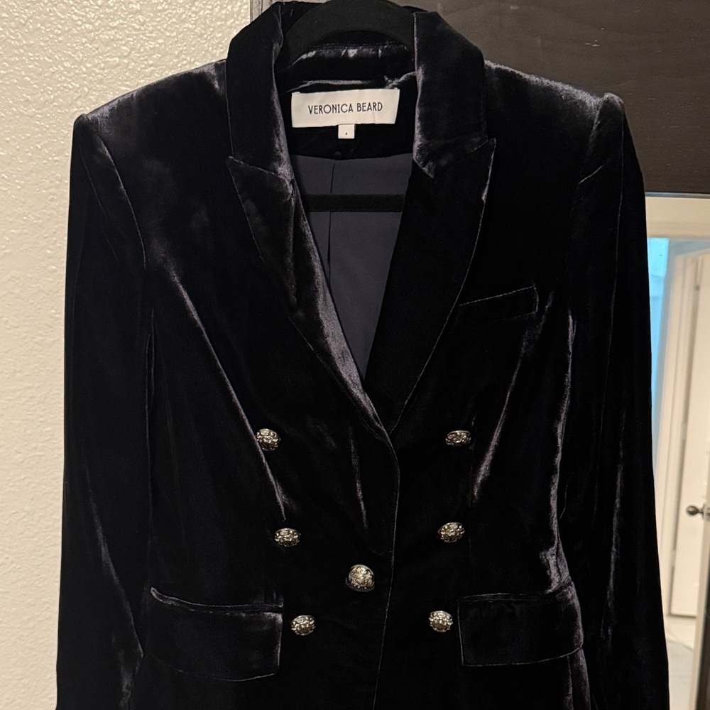 Veronica Beard Midnight Velvet Blazer